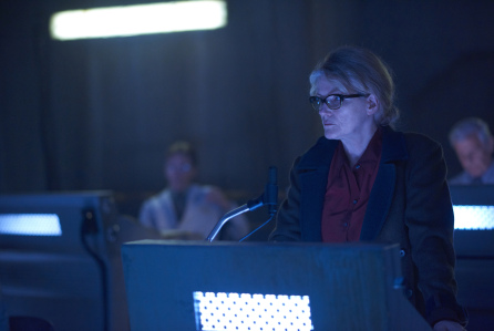 12 MONKEYS -- "Bodies of Water" Episode 205 -- Pictured: Barbara Sukowa as Katarina Jones -- (Photo by: Ken Woroner/Syfy)